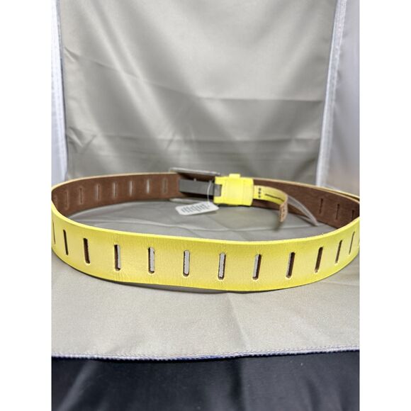 NWT Free People We The Free Nubuck Jona Belt in Yellow size M/L main image 4